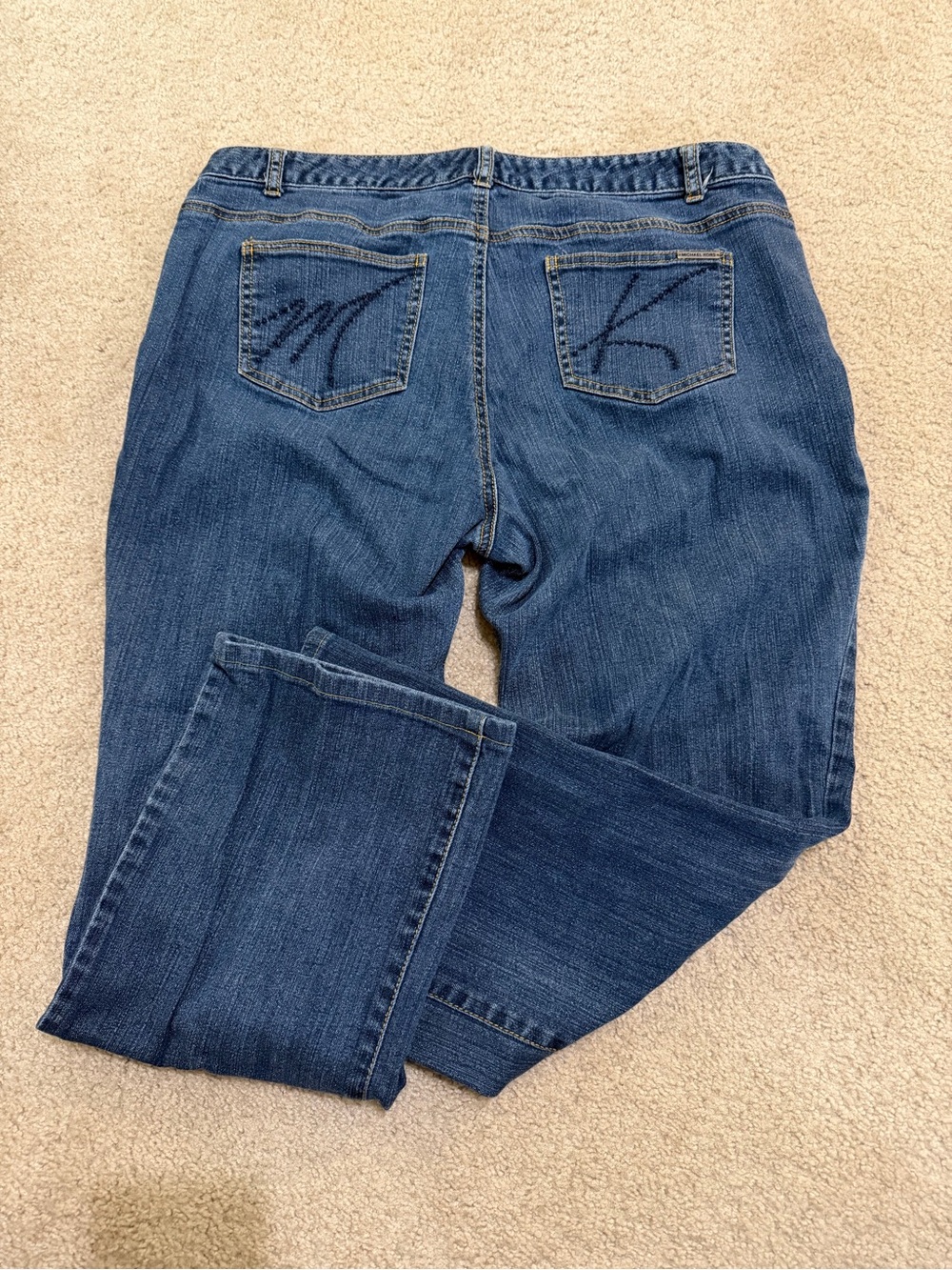 Michael Kors Women’s Straight Leg Stretch Jeans 16W Medium Wash Plus Size